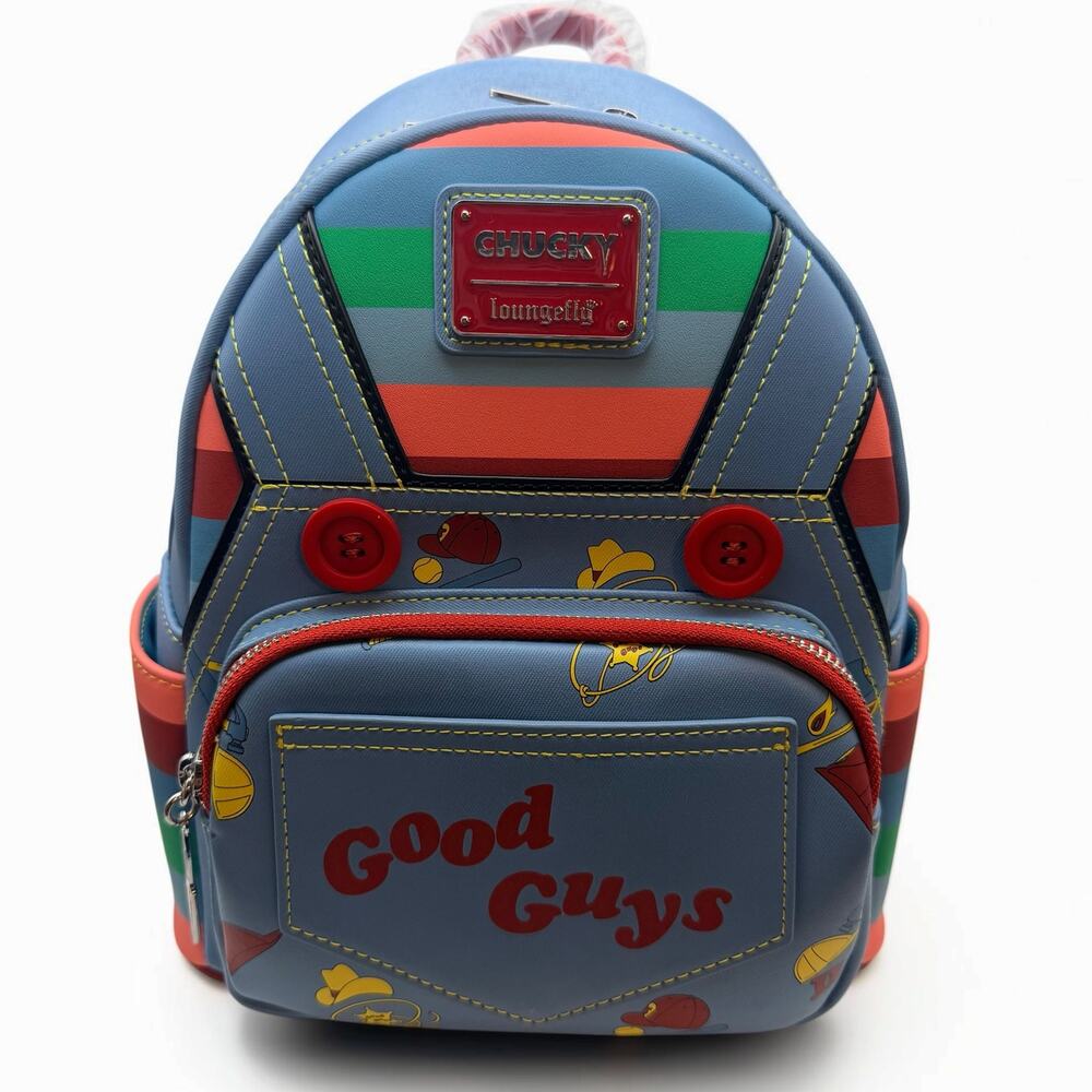 Loungefly Child’s Play Chucky Good Guys Cosplay Mini Backpack NWT